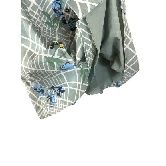 NWT ModCloth Light Green & Blue Floral Maxi Dress L - Picture 10 of 13